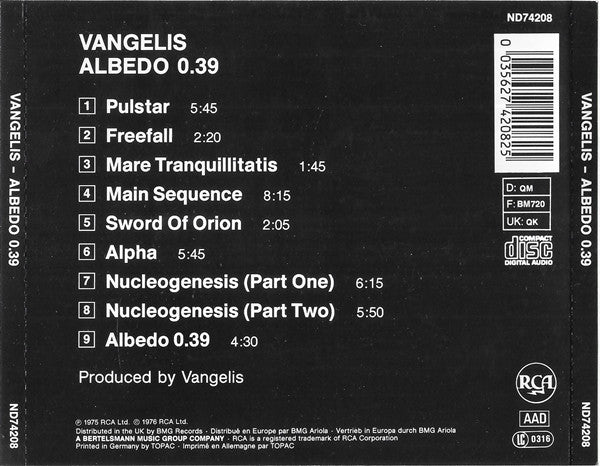 Vangelis : The Collection (CD, Album, RE + CD, Album, RE + CD, Album, RE + Bo)