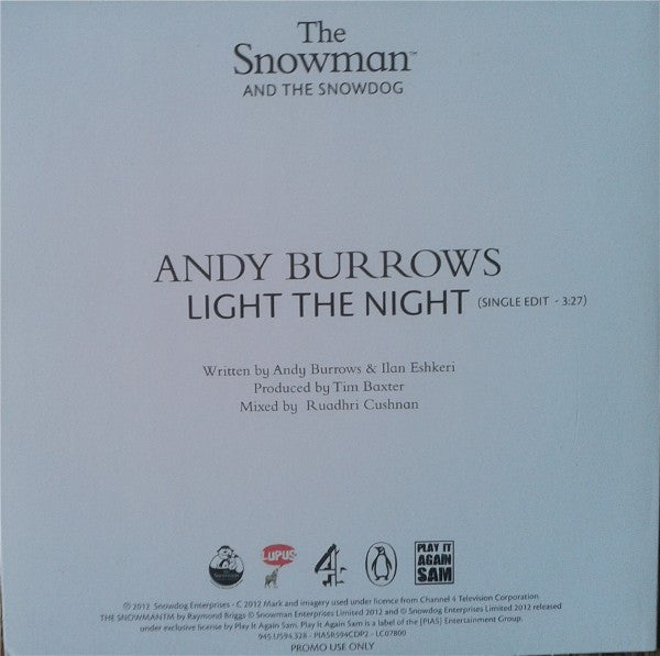 Andy Burrows : Light The Night (CD, Single, Promo)