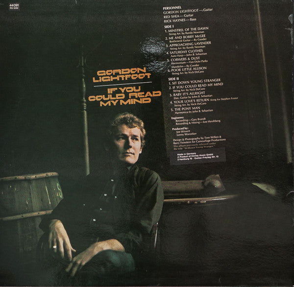Gordon Lightfoot : If You Could Read My Mind (LP, Album, RE)