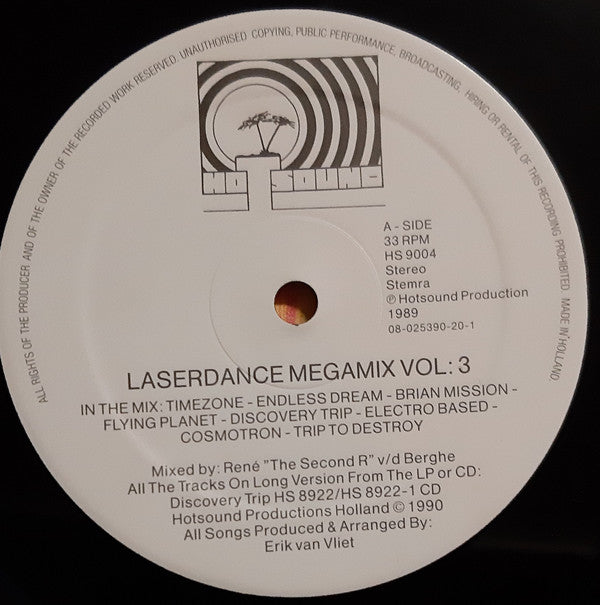 Laserdance : Megamix Vol. 3 (12", Mono, P/Mixed)