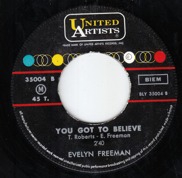 Evelyn Freeman : Didn't It Rain  (7", Single)