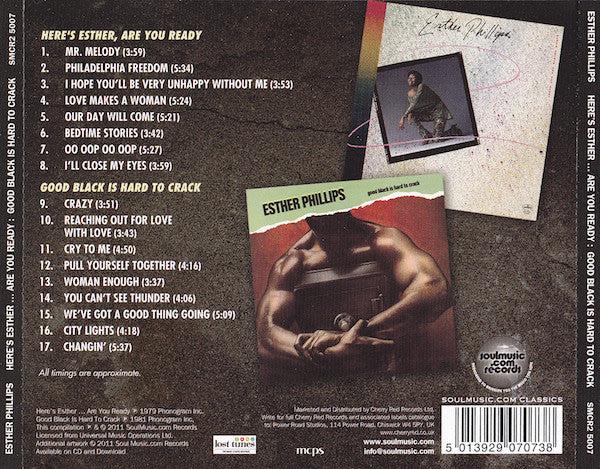 Esther Phillips : Here's Esther Are You Ready / Good Black Is Hard To Crack (CD, Comp, RM)