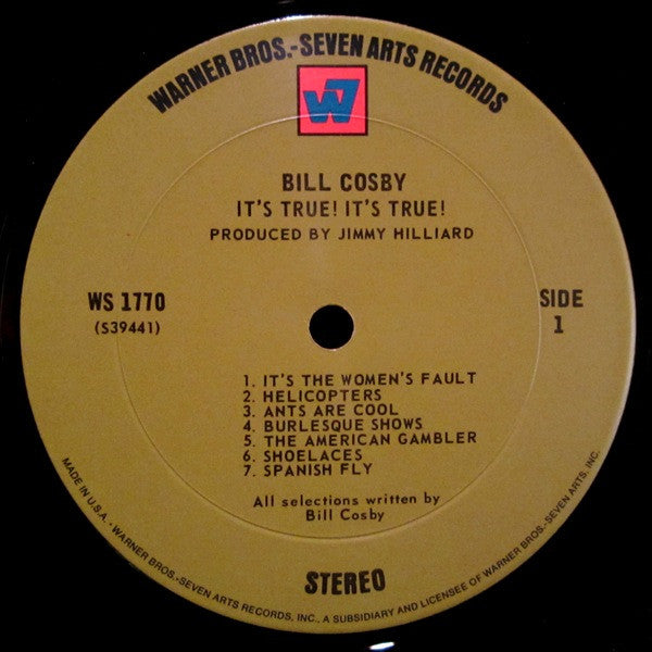 Bill Cosby : It's True!  It's True! (LP, Album, Pit)