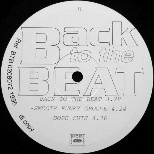 Various : Back To The Beat (12", Ltd, RE)