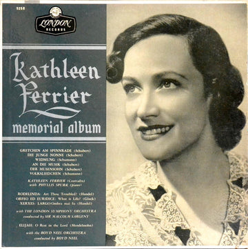 The Boyd Neel Orchestra : Kathleen Ferrier Memorial Album (LP, Album)