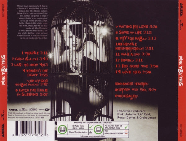 P!NK : Try This (CD, Album, Copy Prot., Enh)