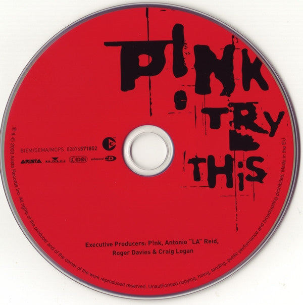 P!NK : Try This (CD, Album, Copy Prot., Enh)