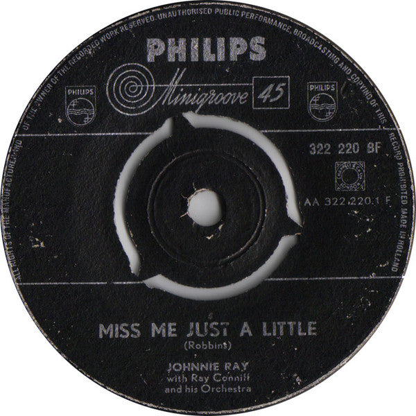 Johnnie Ray : Miss Me Just A Little (7", Single)