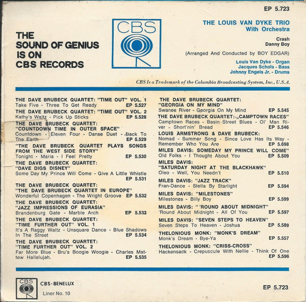 Louis Van Dyke Trio : Crash (7", Single)