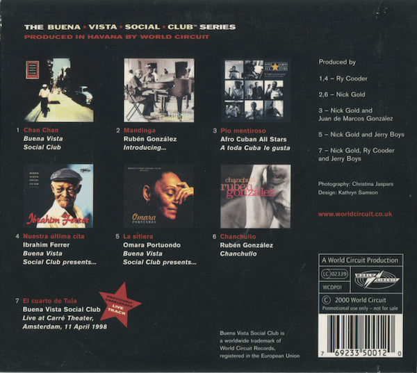 Buena Vista Social Club : The Buena Vista Social Club Series Sampler (CD, Promo, Smplr)