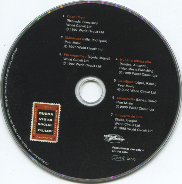 Buena Vista Social Club : The Buena Vista Social Club Series Sampler (CD, Promo, Smplr)