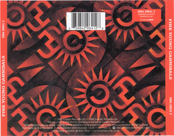 Fine Young Cannibals : Fine Young Cannibals (CD, Album, RE)