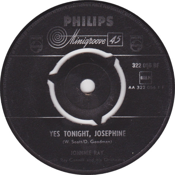 Johnnie Ray : Yes Tonight, Josephine (7", Single)