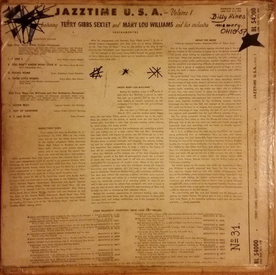 Various : Jazztime U.S.A. - Volume 1 (LP, Album, Mic)