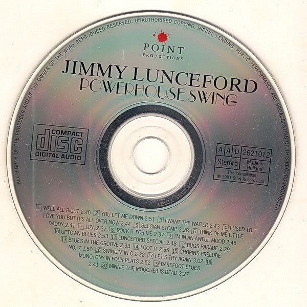 Jimmie Lunceford : Powerhouse Swing - Dance Hall Days (CD, Comp)