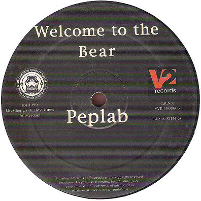 Peplab : Welcome To The Bear (12")