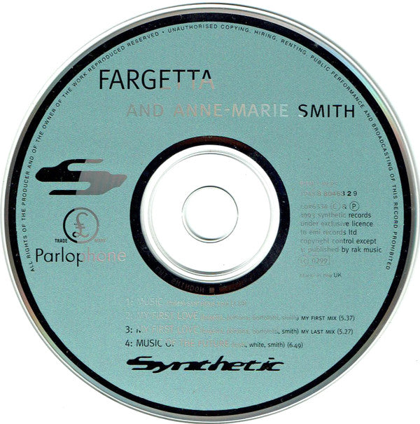 Fargetta And Ann-Marie Smith : Music (CD, Single)