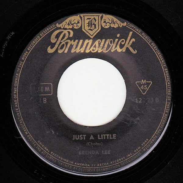 Brenda Lee : I Want To Be Wanted (7", Single)