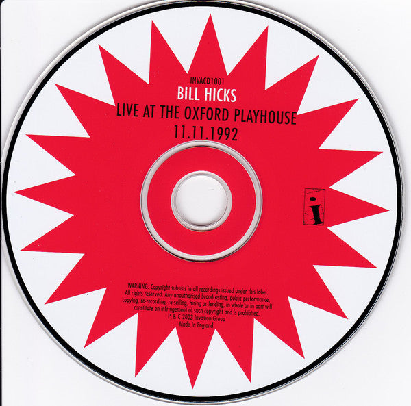 Bill Hicks : Shock And Awe:  Live At Oxford Playhouse 11 November 1992 (CD)