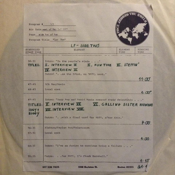 Iggy Pop : The Stooge Turns Pop (LP, Unofficial)