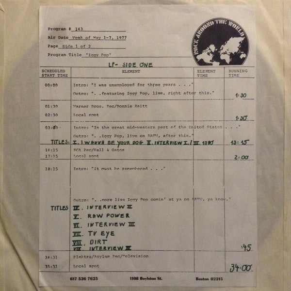 Iggy Pop : The Stooge Turns Pop (LP, Unofficial)