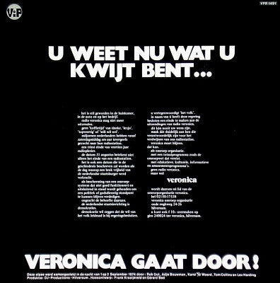 Various : Sorry Veronica - 14 Jaar Veronica Historie (LP)