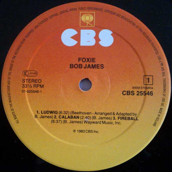 Bob James : Foxie (LP, Album, Gat)