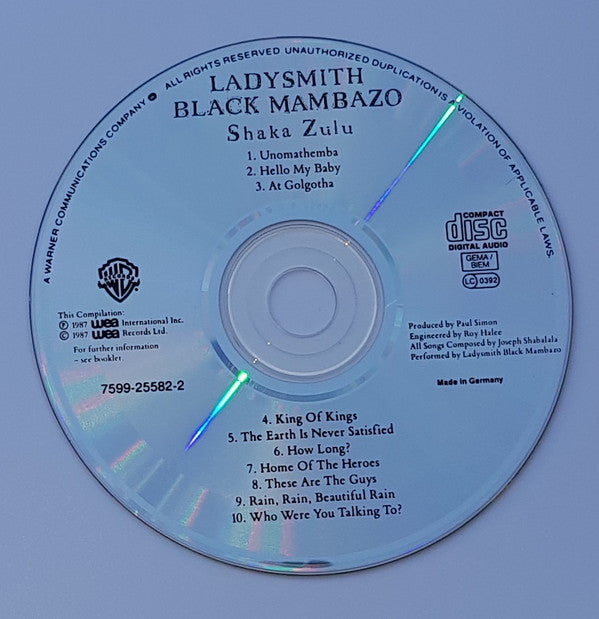 Ladysmith Black Mambazo : Shaka Zulu (CD, Album, RE)