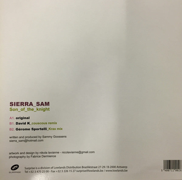 Sierra Sam : Son Of The Knight (12")
