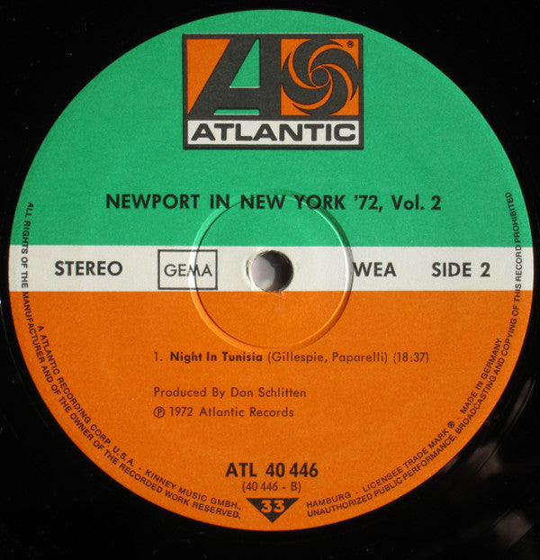 Various : Newport In New York '72 - The Jam Sessions, Vol. 2 (LP)