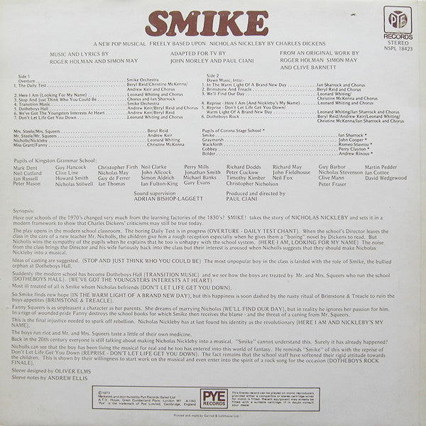 Roger Holman & Simon May : Smike (LP)