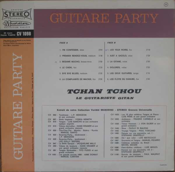 Tchan Tchou : Guitare Party (LP, Album, RE)