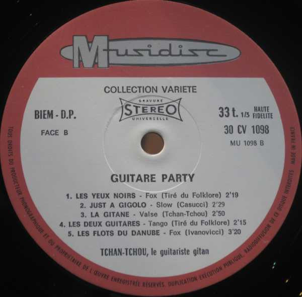 Tchan Tchou : Guitare Party (LP, Album, RE)