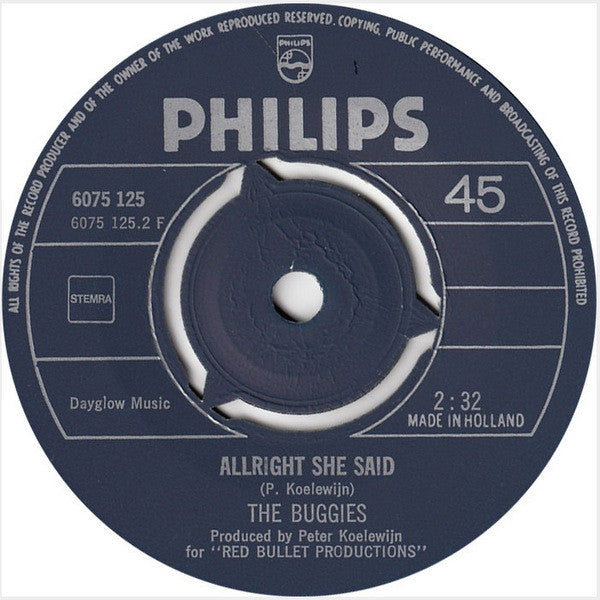 The Buggies : Julie July (7")