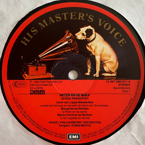Irene van Lippe-Biesterfeld En Haar Dochters Margarita*, Maria-Carolina*, Serge Prokofiev* : Peter En De Wolf (LP, Album, Comp)