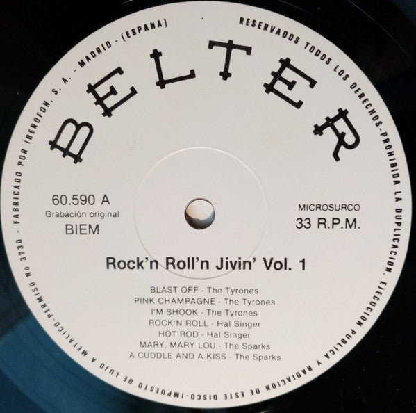 Various : Dancing Rock'n Roll'n Jivin' - Vol. 1 (LP, Comp)