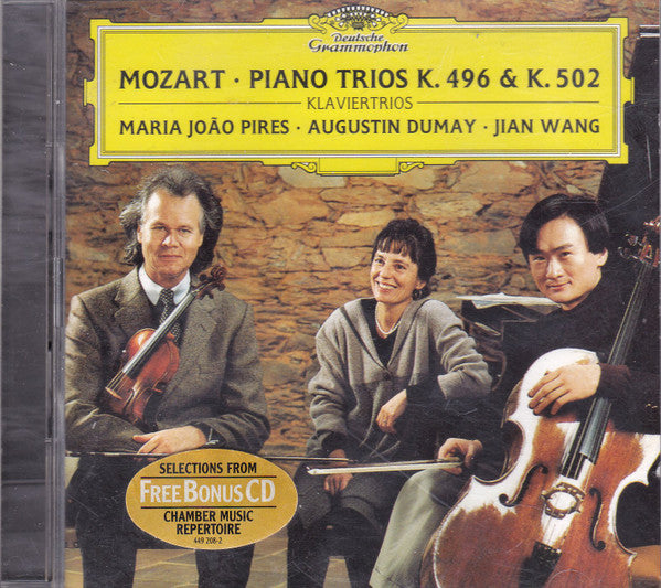 Wolfgang Amadeus Mozart - Maria-João Pires • Augustin Dumay • Jian Wang : Piano Trios K. 496 & K. 502 (CD, Album + CD, Smplr, Bon)