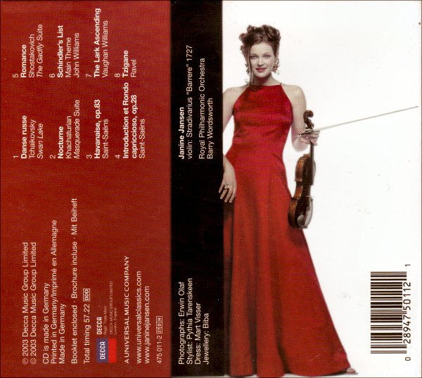Janine Jansen : Janine Jansen (CD, Album, Dig)
