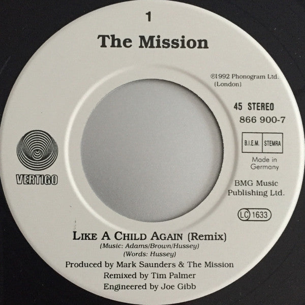 The Mission : Like A Child Again (7", Single)