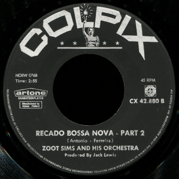 Zoot Sims And His Orchestra : Recado Bossa Nova Parts 1 & 2 (7")