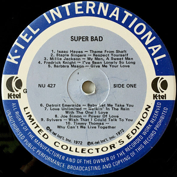 Various : Super Bad (LP, Comp, Ltd, Glo)