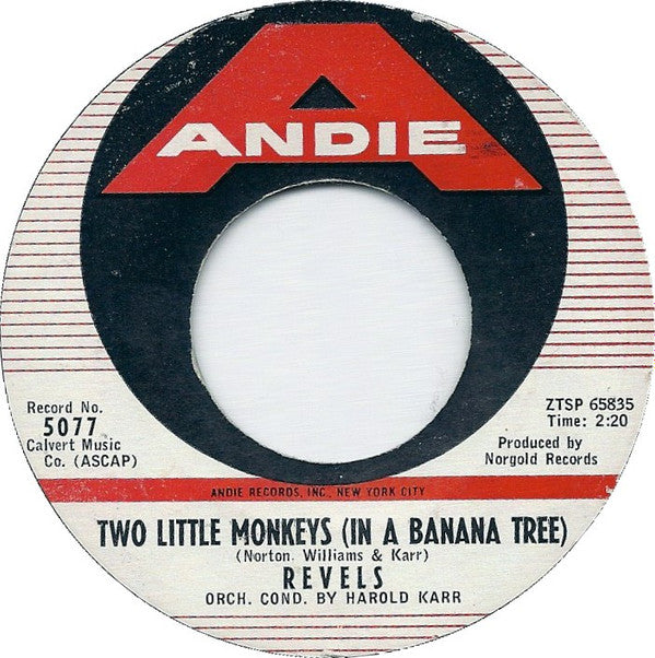 The Re-Vels : Two Little Monkeys (In A Banana Tree) (7", Single)