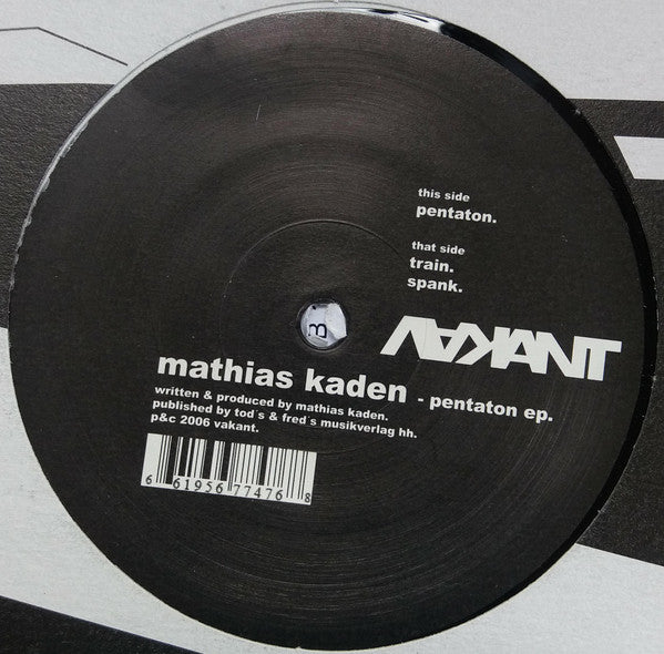 Mathias Kaden : Pentaton EP (12", EP)