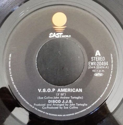 Disco J.J.S. : V.S.O.P. American = ディスコ・アメリカン (7", Advance, Single)