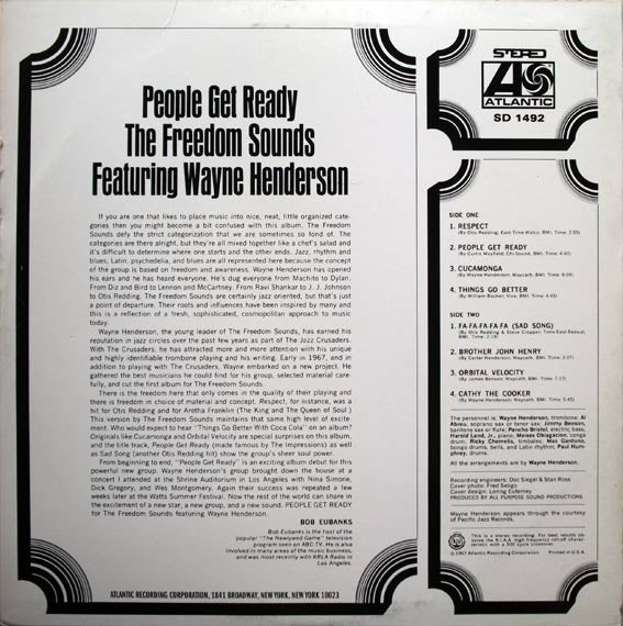 Freedom Sounds featuring Wayne Henderson : People Get Ready (LP, Album, RE)