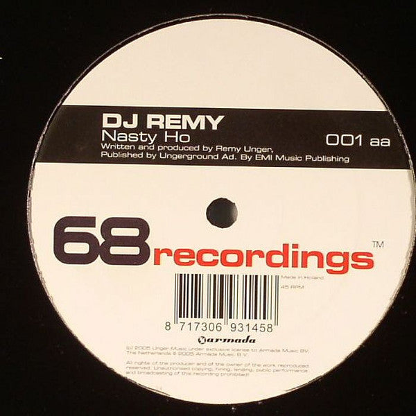 DJ Remy : Crackdown / Nasty Ho (12")