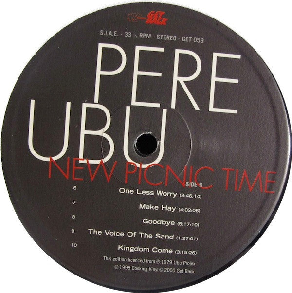 Pere Ubu : New Picnic Time (LP, Album, RE, Gat)