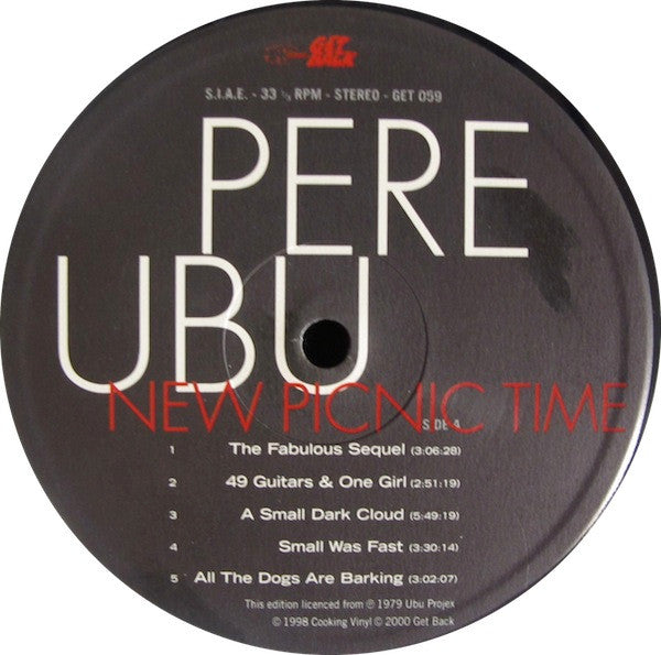 Pere Ubu : New Picnic Time (LP, Album, RE, Gat)
