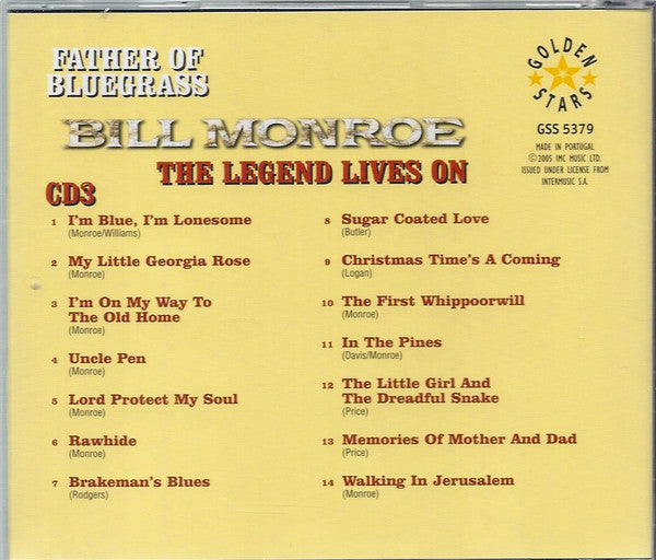 Bill Monroe : Father Of Bluegrass - The Legend Lives On (3xCD, Comp)