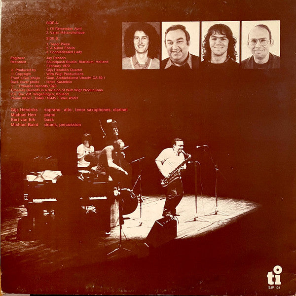 Gijs Hendriks Kwartet* : Dom Rocket (LP, Album)
